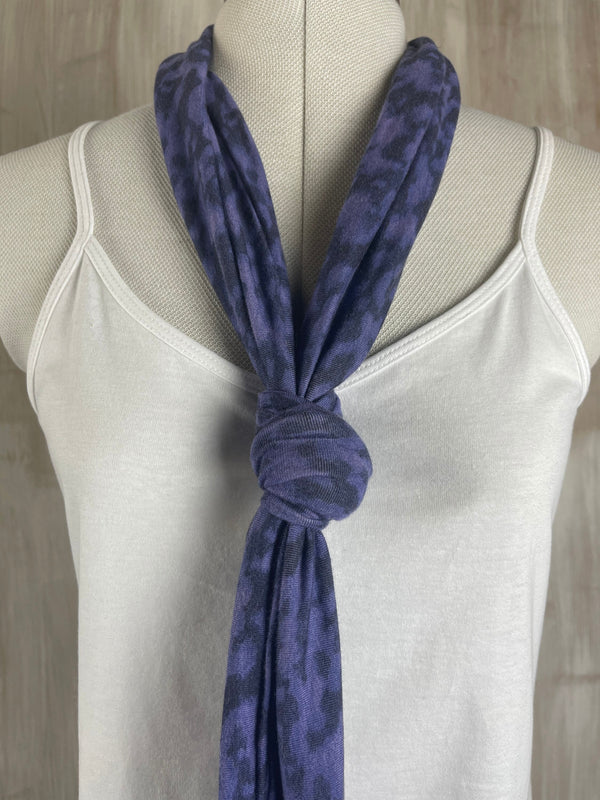 Liberty of London Jersey Infinity Scarf in Mottled Blue