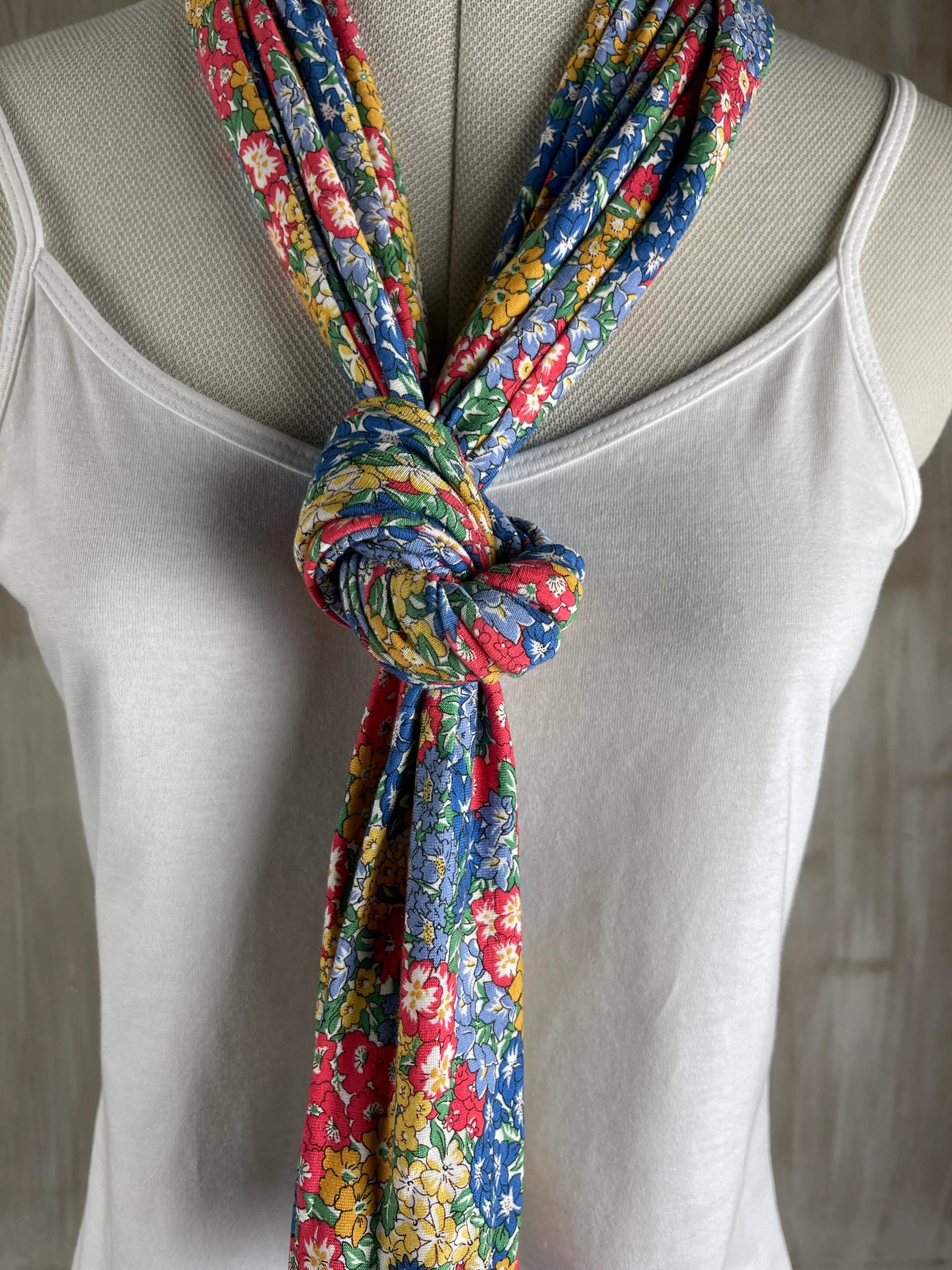 Liberty of London Jersey Infinity Scarf in Multicolour Floral