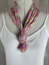 Liberty of London Jersey Infinity Scarf in Pink & Purple Floral