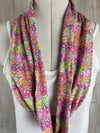 Liberty of London Jersey Infinity Scarf in Pink & Purple Floral