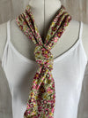 Liberty of London Jersey Infinity Scarf in Pink & Green