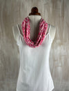 Liberty of London infinity Loop Jersey Scarf in Trev in Pink