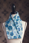 Liberty of London Jersey "Infinity" Scarf in Anj in Blue