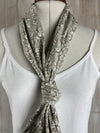 Liberty of London Jersey Infinity Scarf in Grey Floral