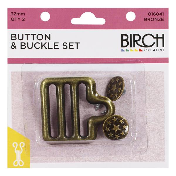 Button and Buckle Set