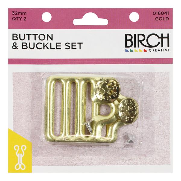 Button and Buckle Set