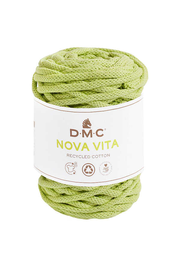 Sage Green recycled cotton tubular 4mm DMC Nova Vita Yarn