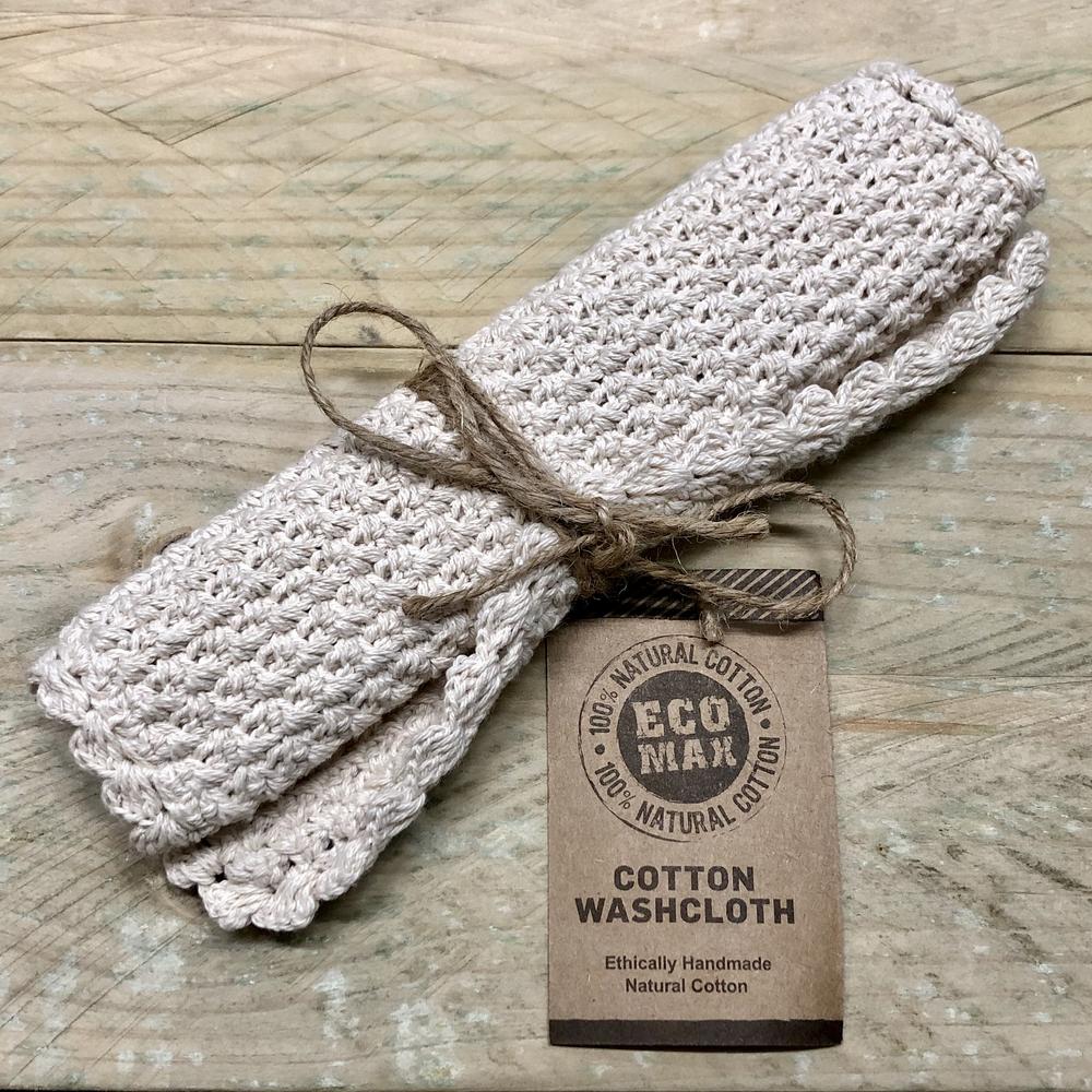 Elementary Hand Crocheted Cotton Wash Cloth