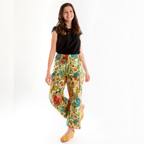 Elastic Waist Handmade Women's Pants