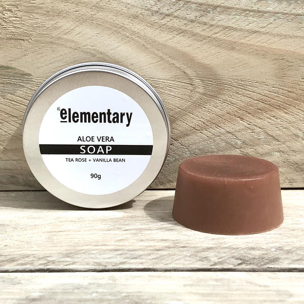 Elementary Aloe Vera Cleansing Bar with Tea Rose & Vanilla