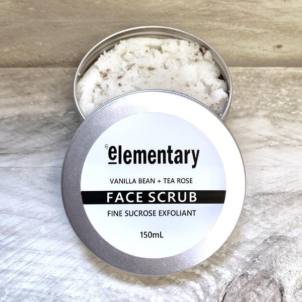 Elementary Exfoliating Fine Sucrose Scrub with Tea Rose & Vanilla Bean