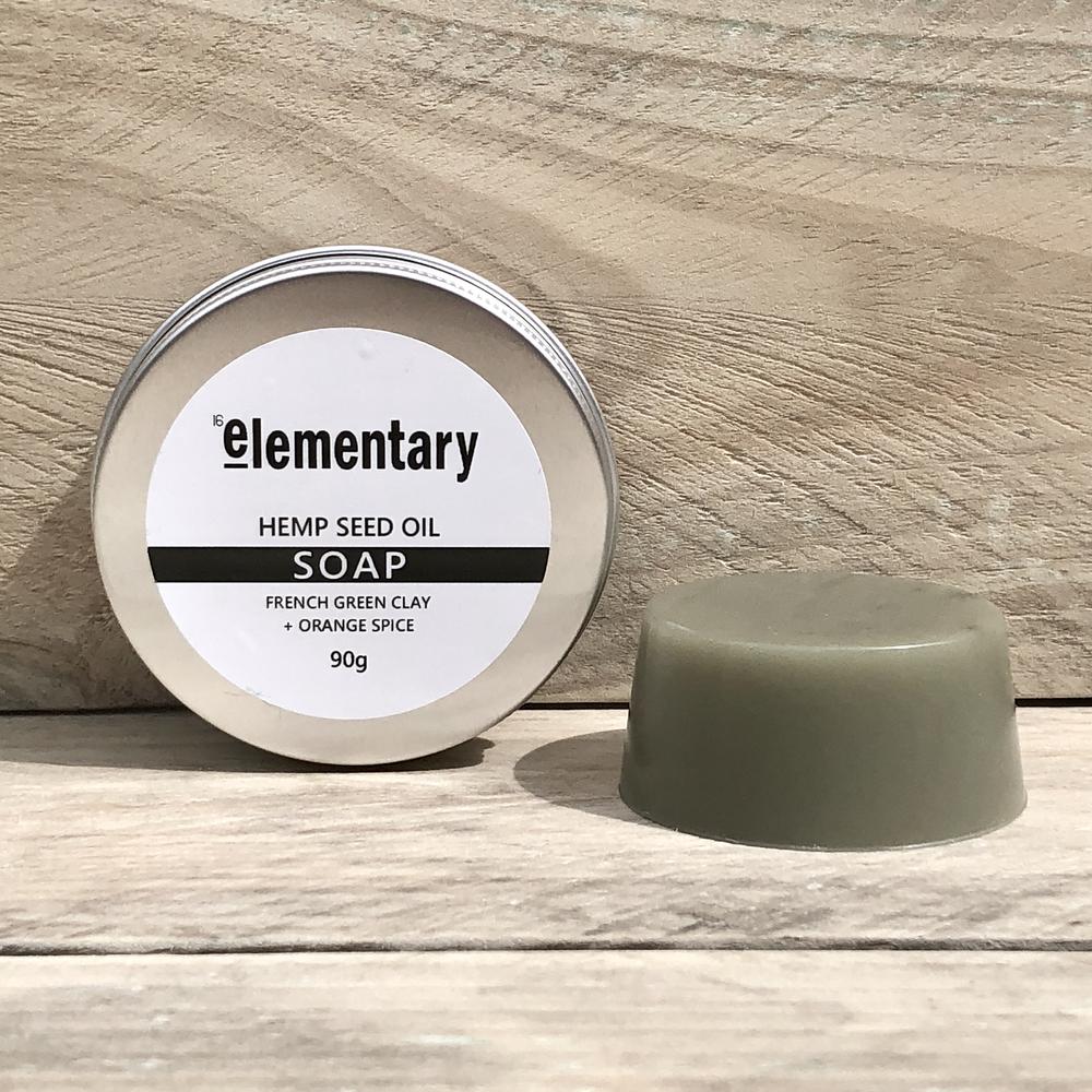 Elementary Hemp Seed Oil Cleansing Bar with French Clay