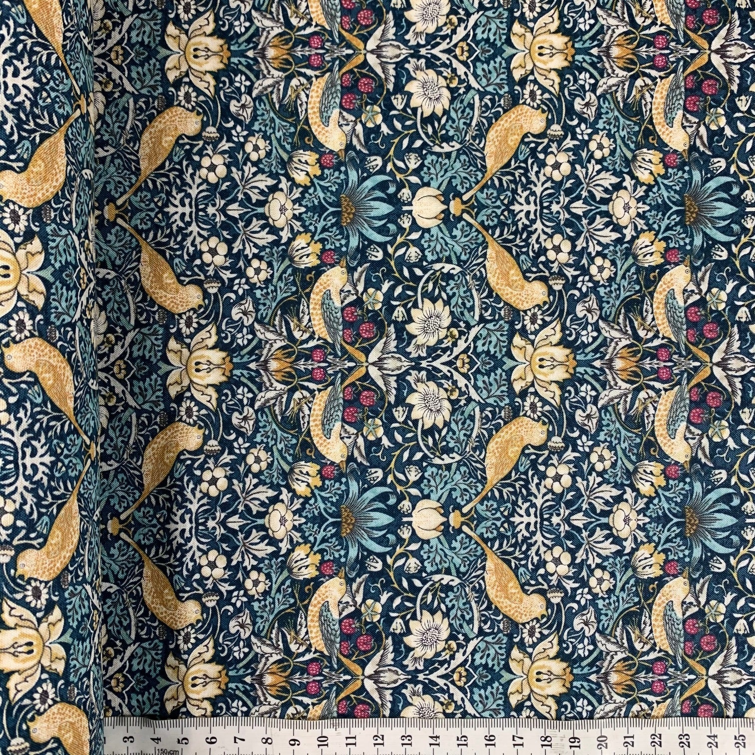 William Morris “Strawberry Thief” Fabric