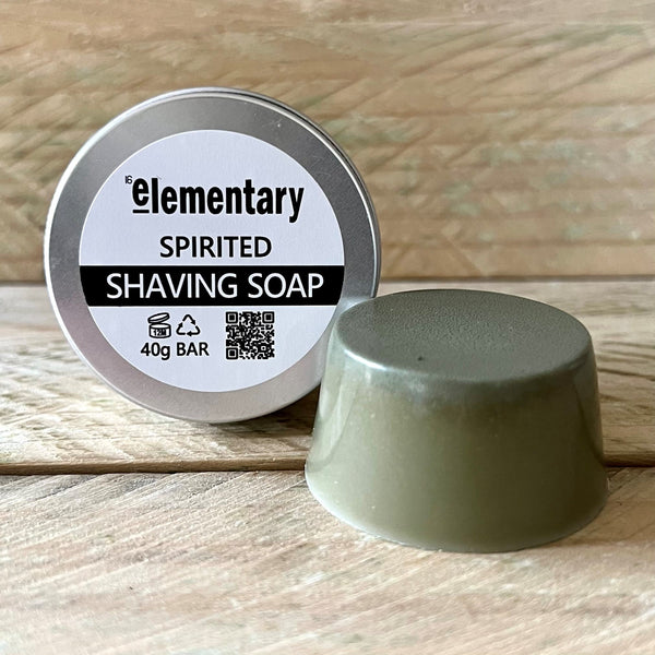 SOAP | Spirited Solid Shaving Bar with Hemp Seed Oil & Green Clay